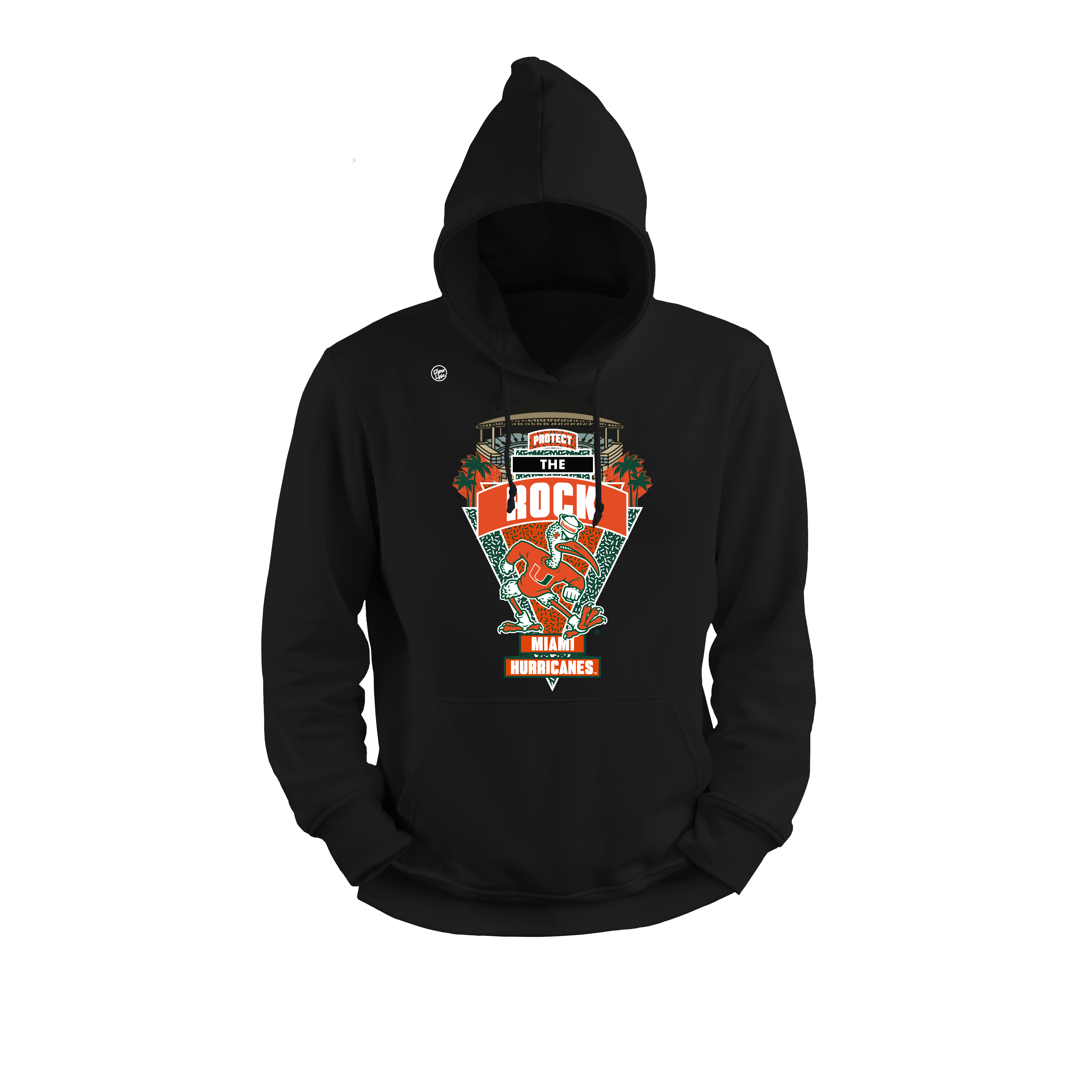 Miami Hurricanes Men's Protect The Rock Hoodie