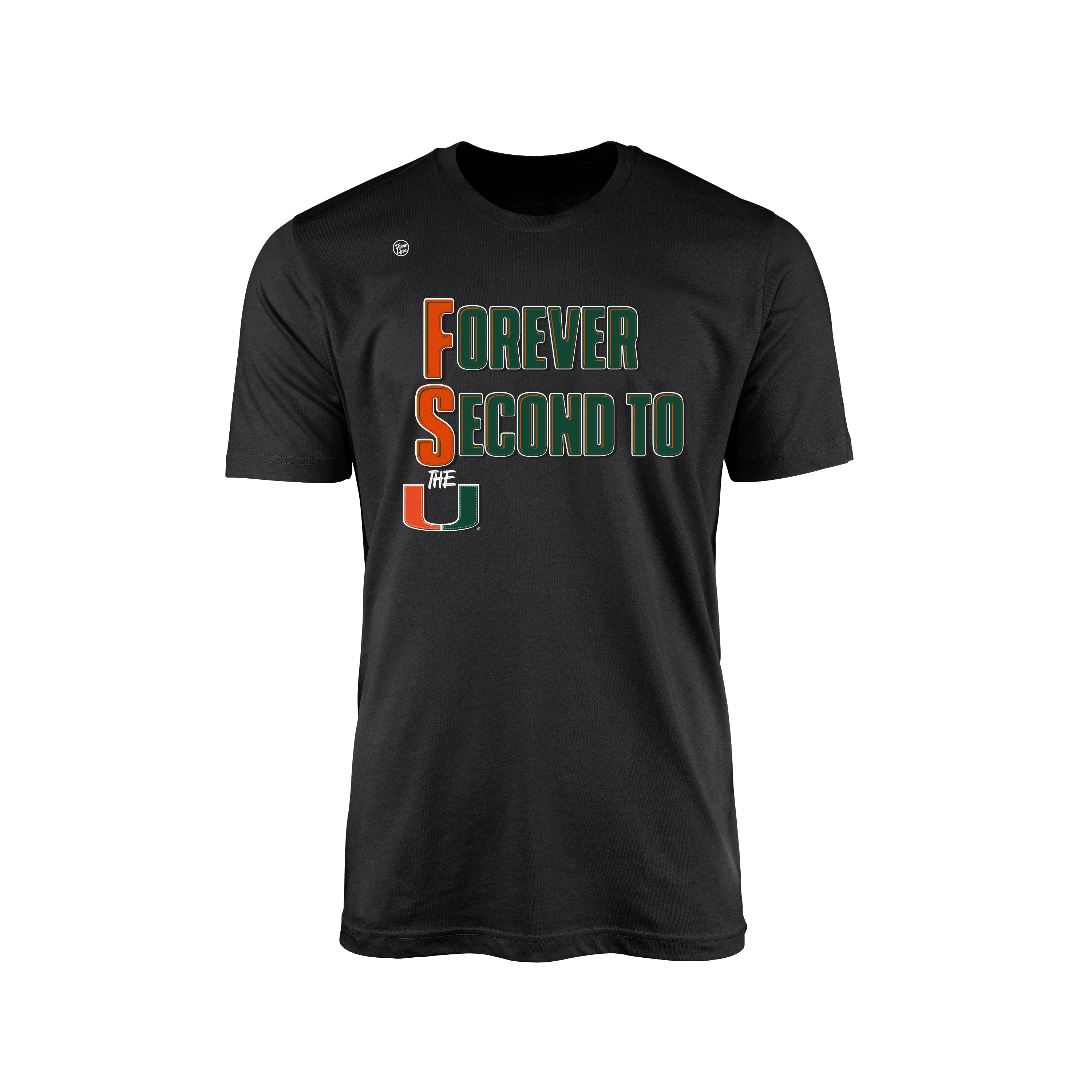 Miami Hurricanes Men's Forever Second To Us Tee
