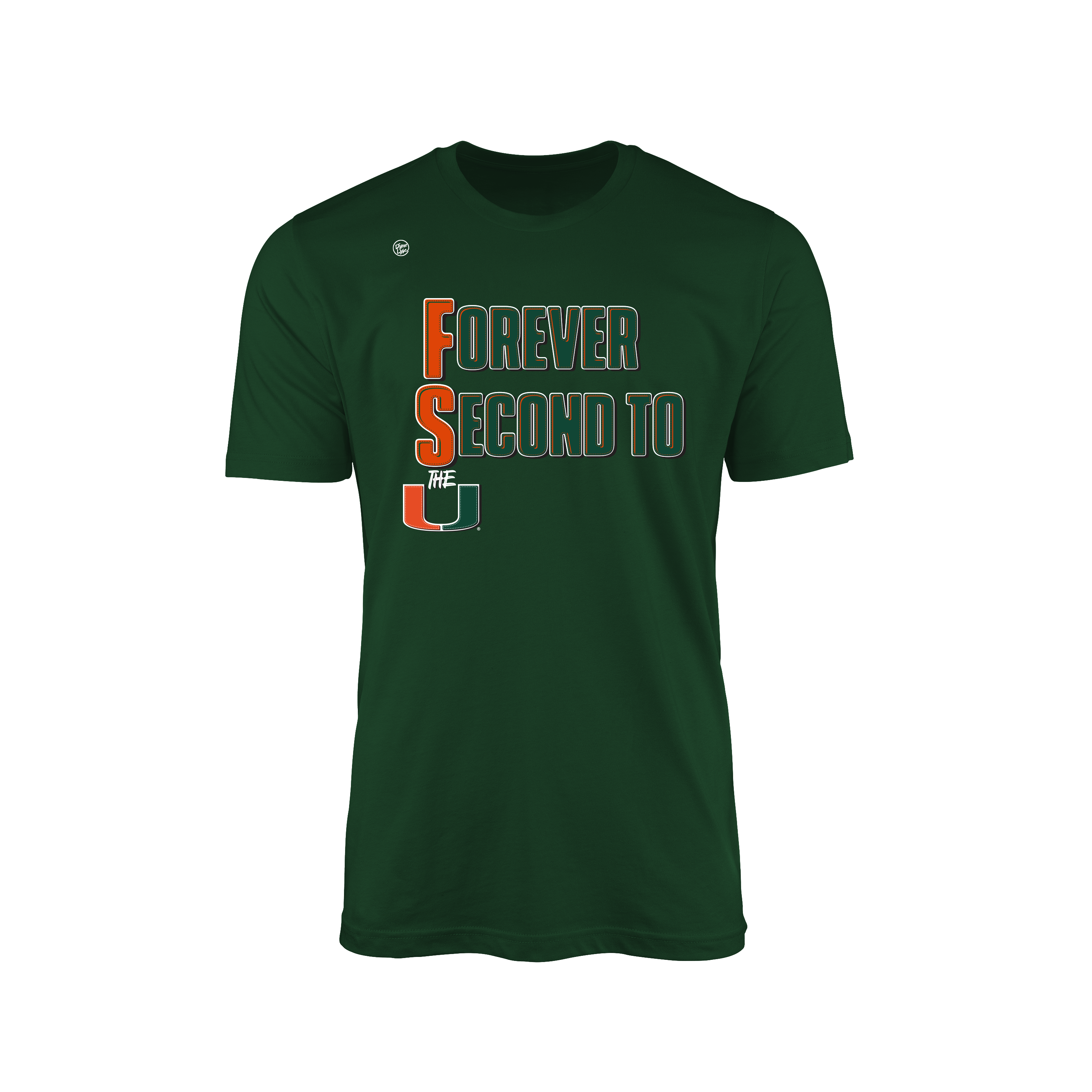 Miami Hurricanes Men's Forever Second To Us Tee