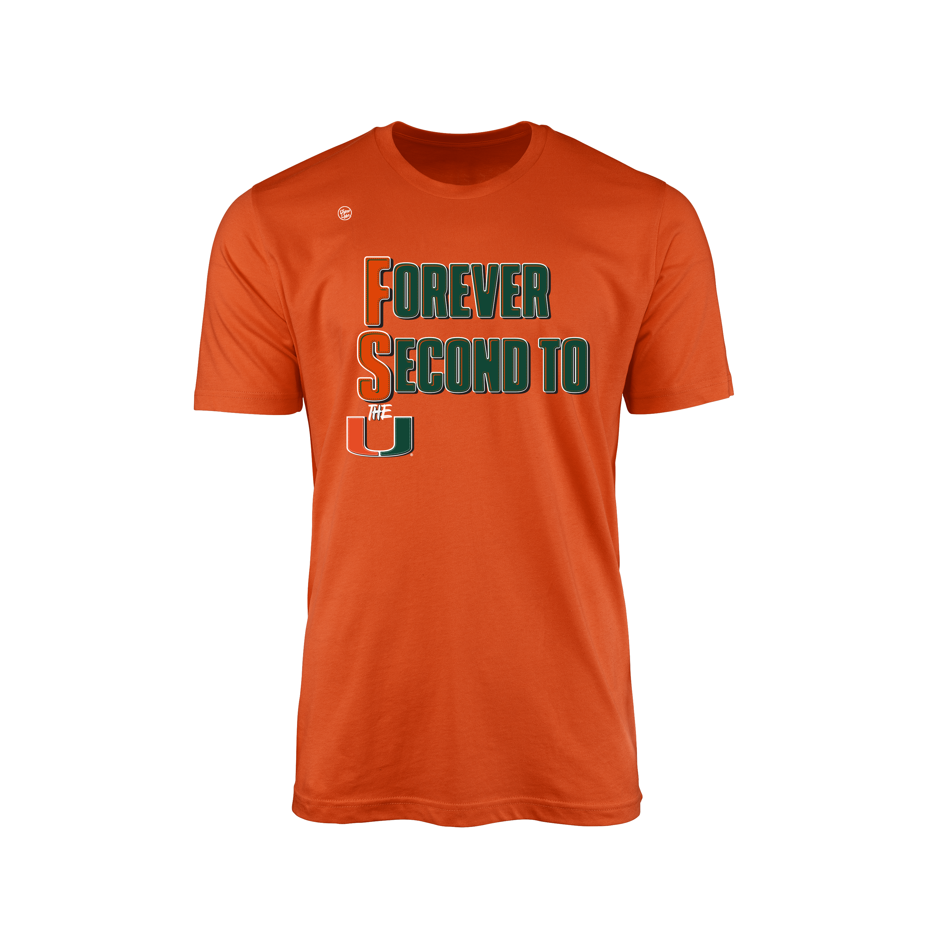 Miami Hurricanes Men's Forever Second To Us Tee