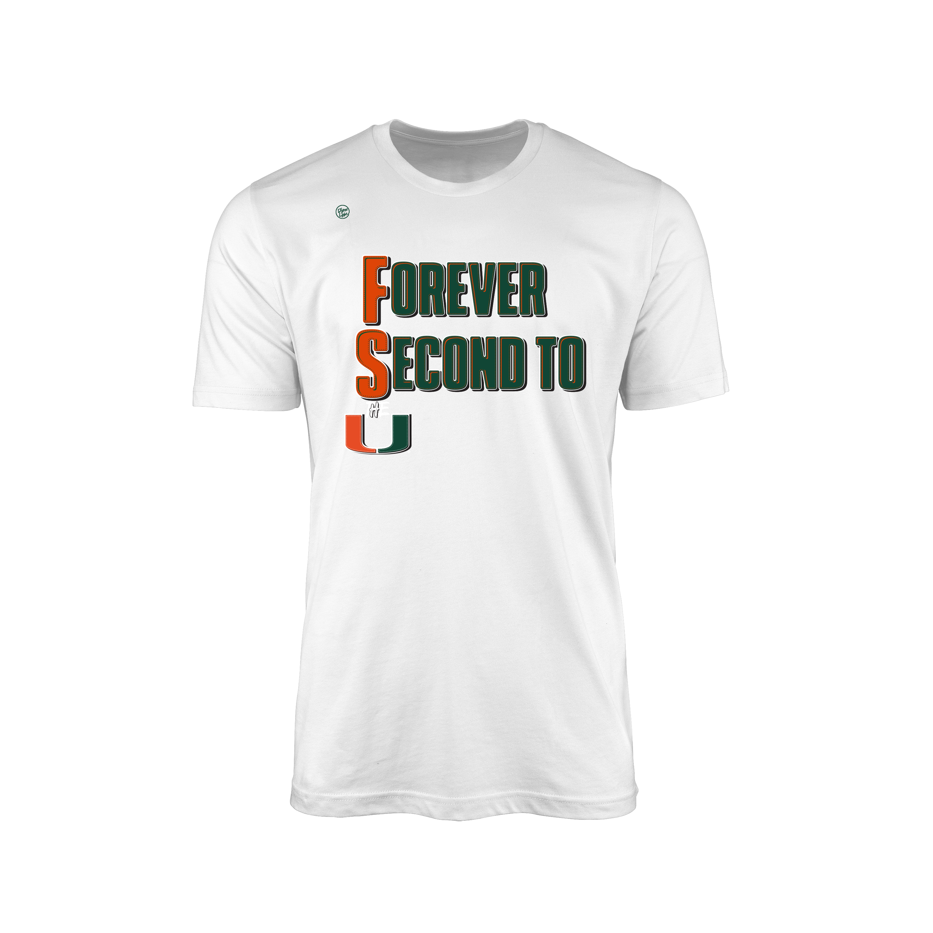 Miami Hurricanes Men's Forever Second To Us Tee