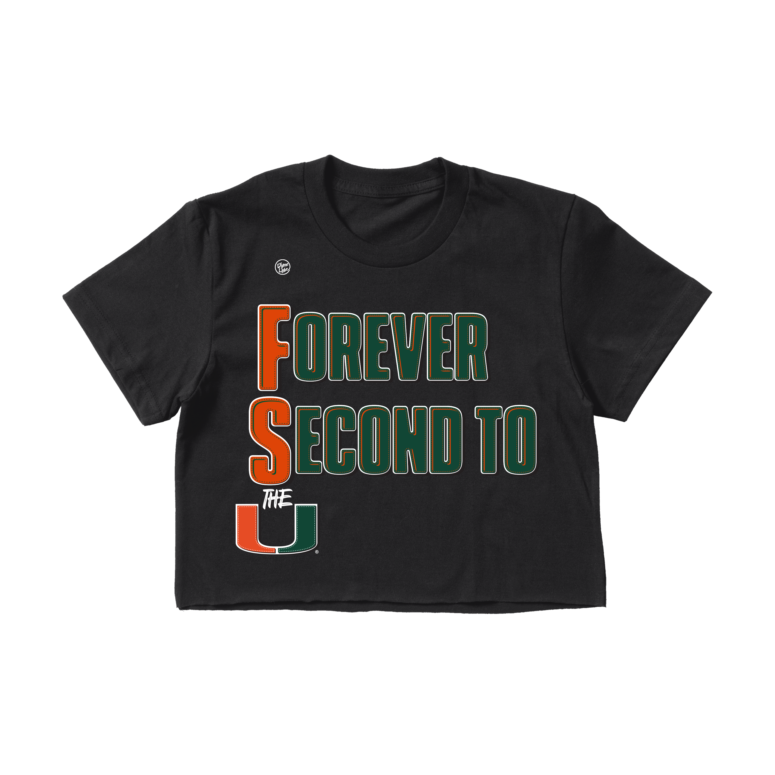Miami Hurricanes Women's Forever Second To Us Crop