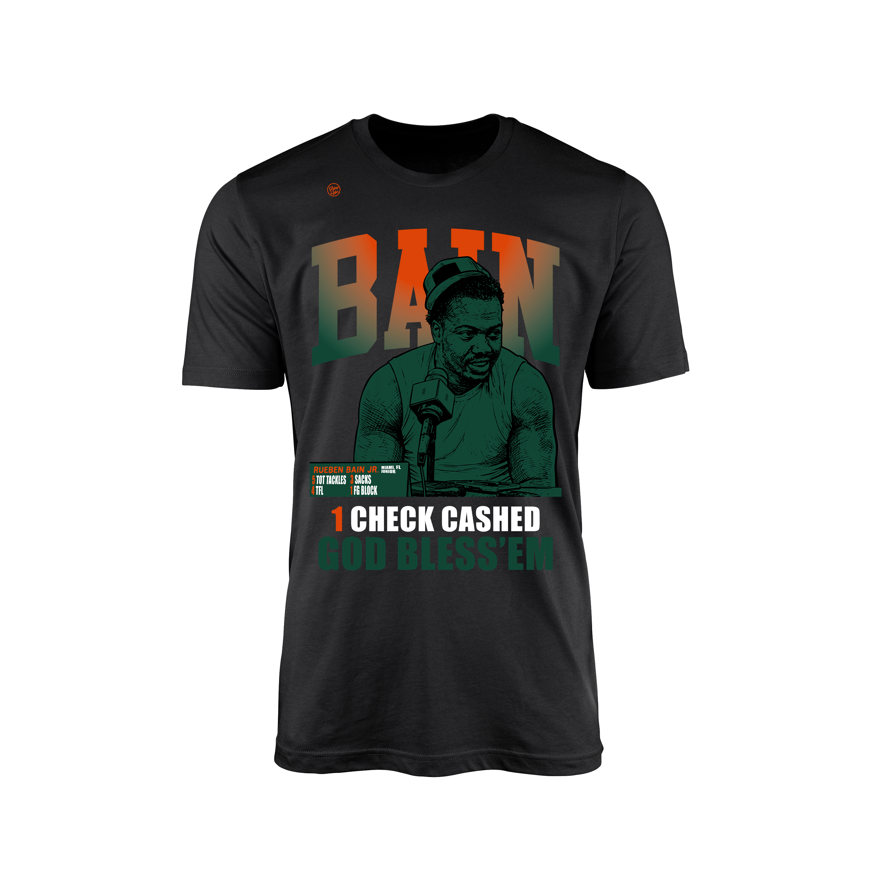 Miami Hurricanes Men's Bain Bless 'Em Tee