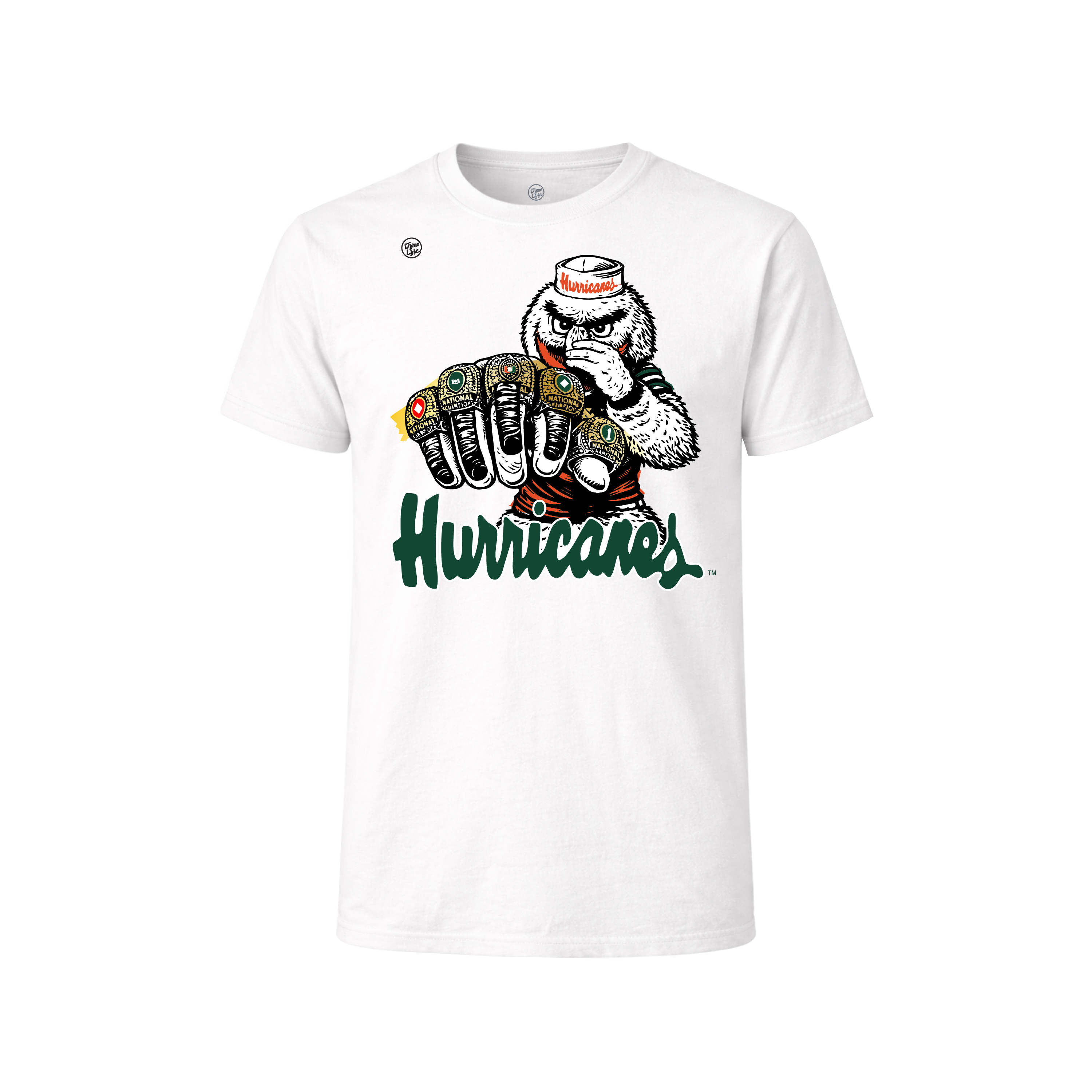 Miami Hurricanes Men's 5 Rings Tee