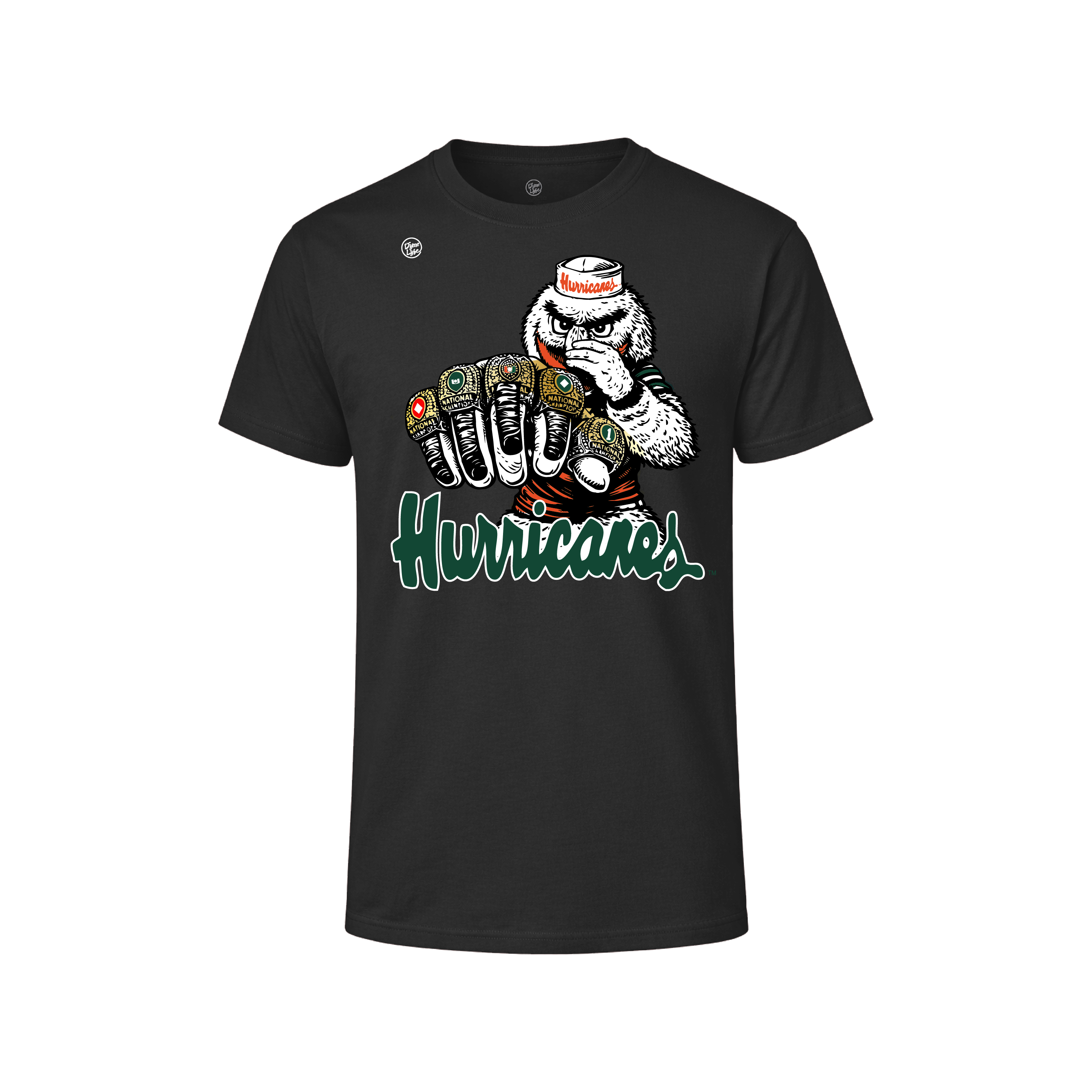 Miami Hurricanes Men's 5 Rings Tee