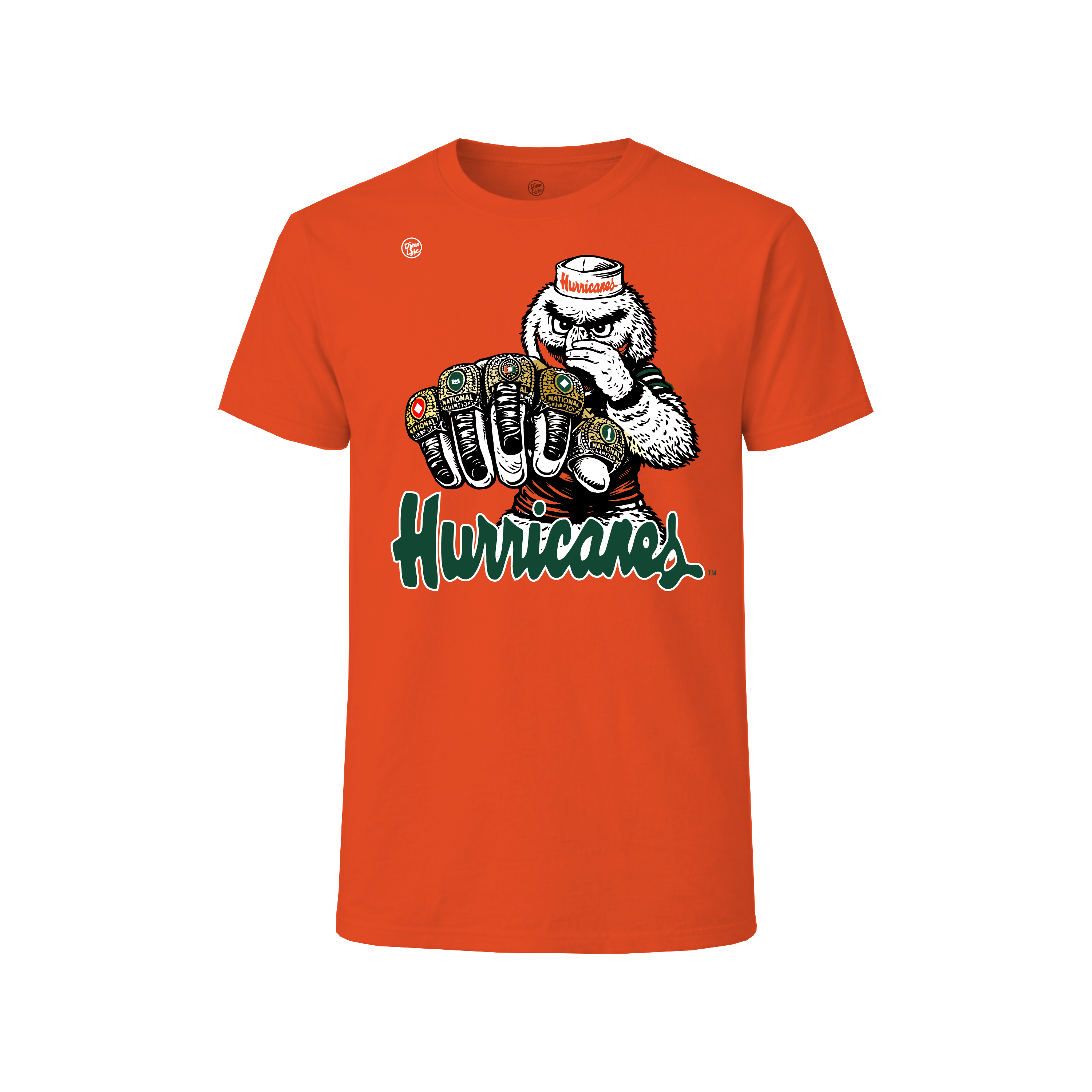 Miami Hurricanes Men's 5 Rings Tee