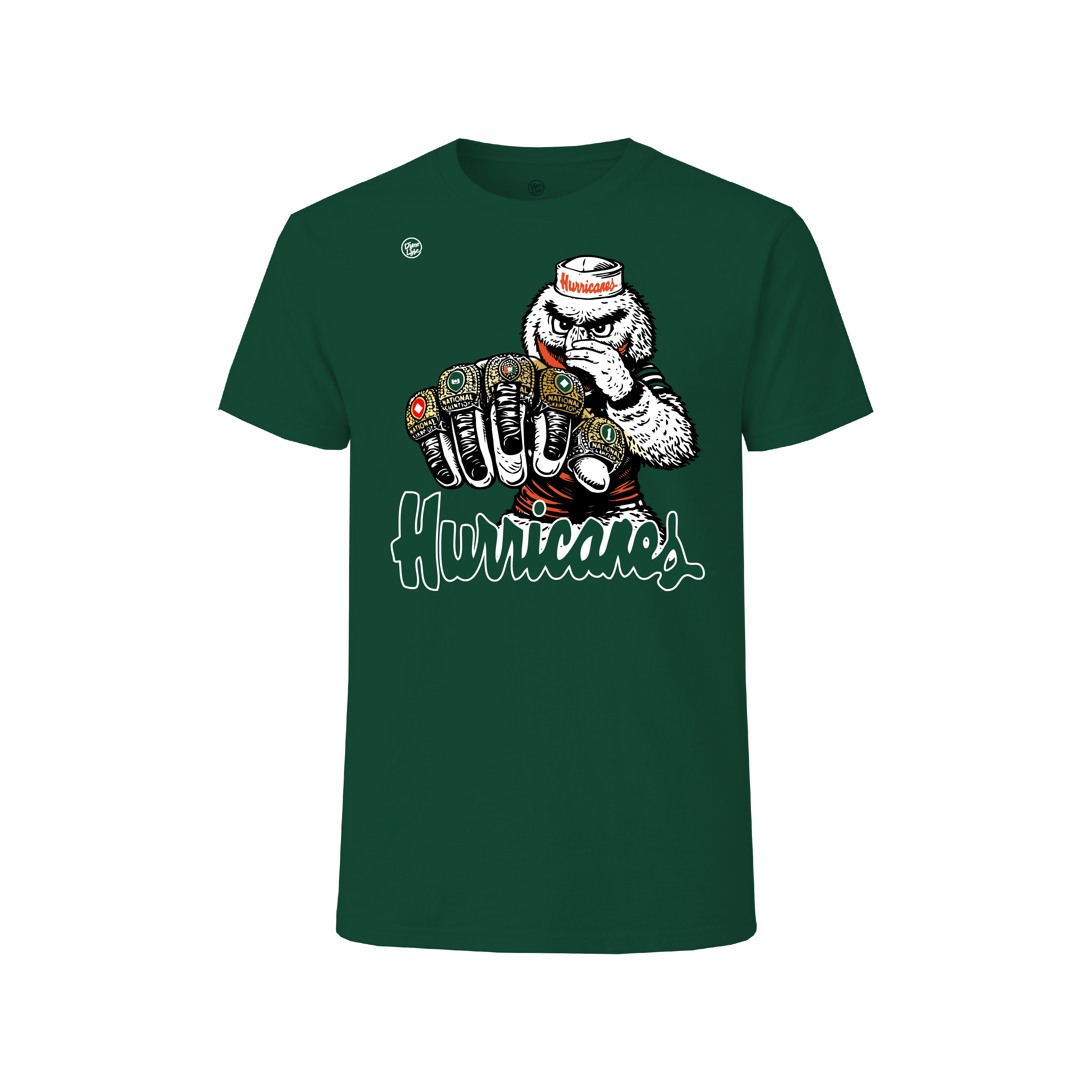 Miami Hurricanes Men's 5 Rings Tee