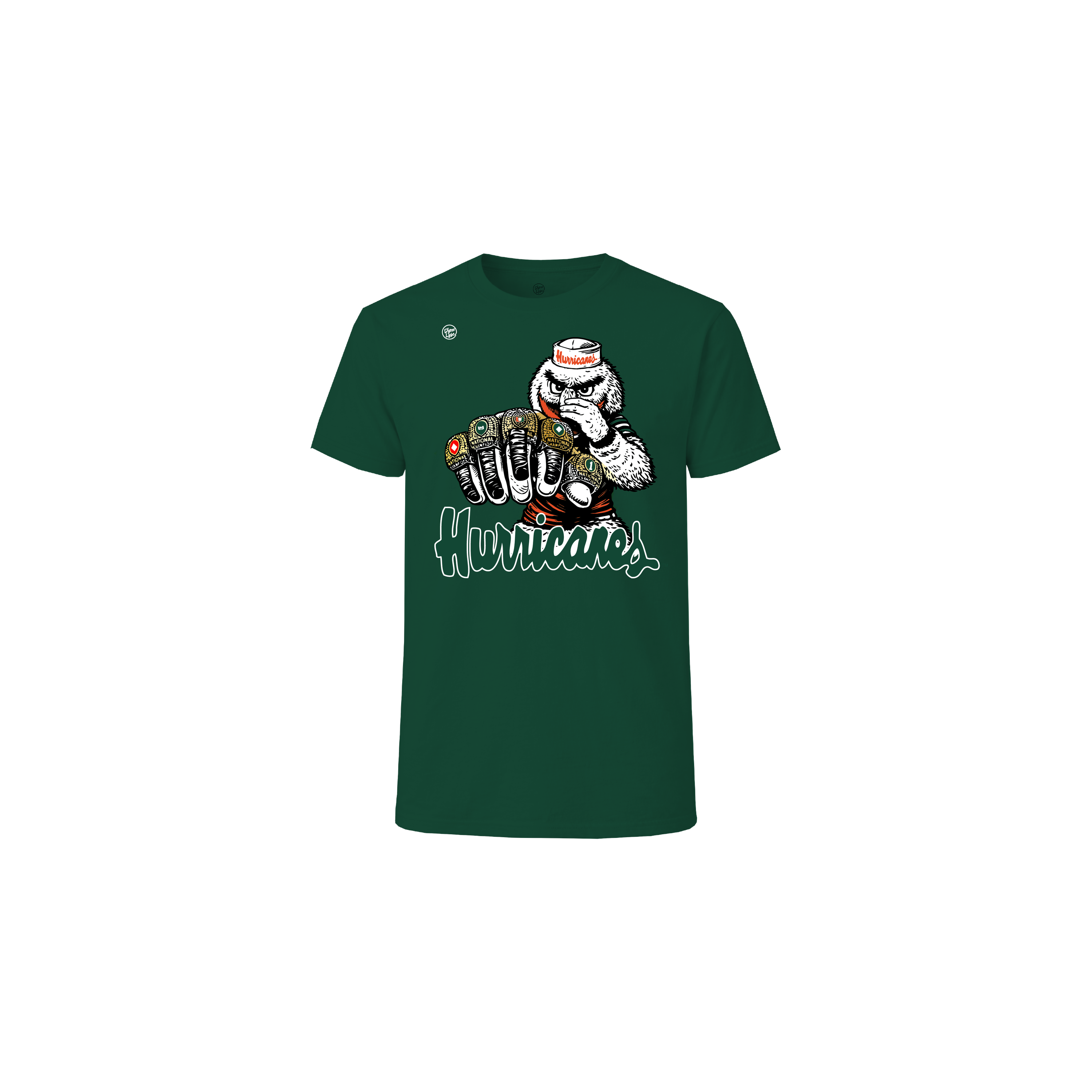 Miami Hurricanes Youth 5 Rings Tee