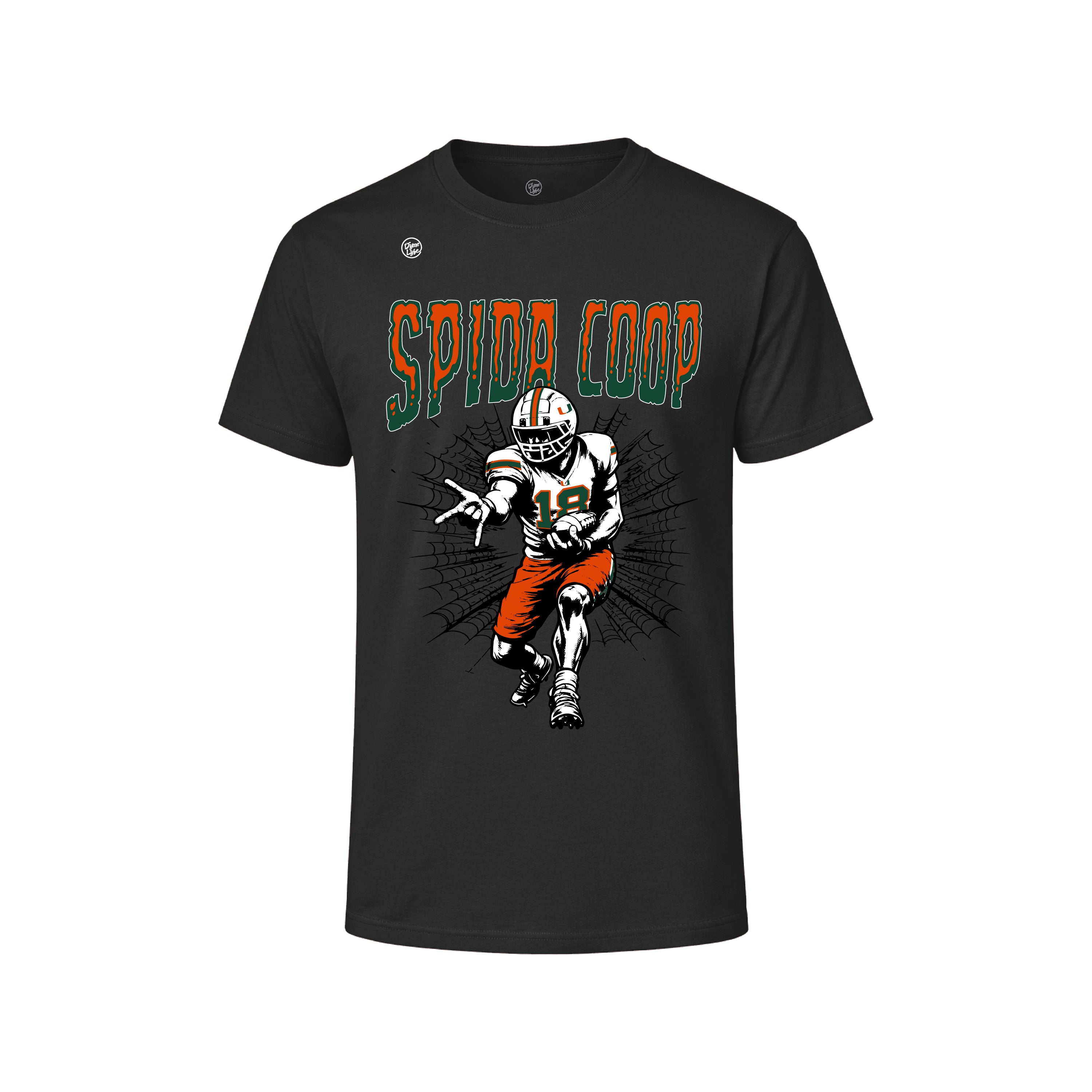 Miami Hurricanes Men's Spider Coop Tee