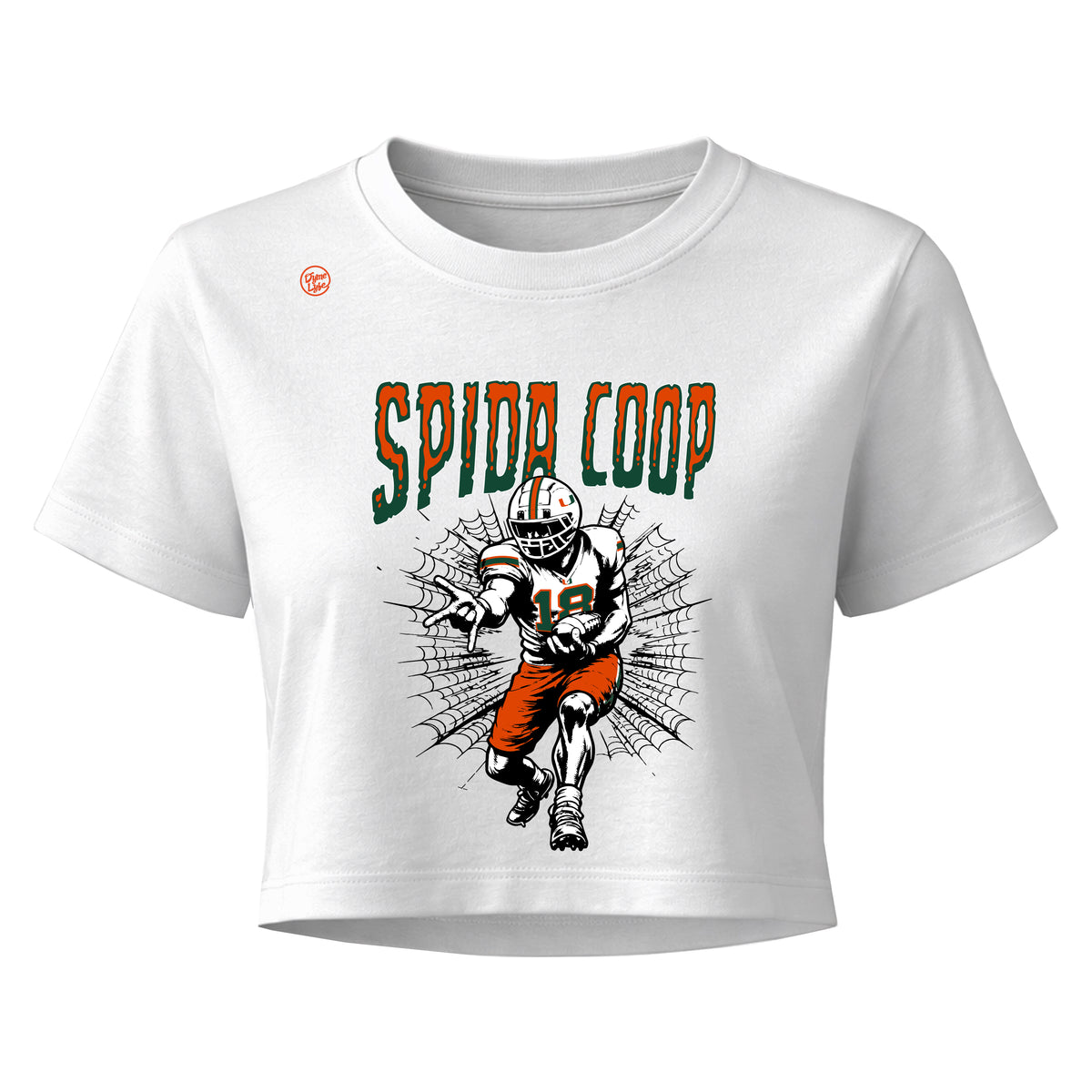 Miami Hurricanes Women's Spider Coop Crop Top
