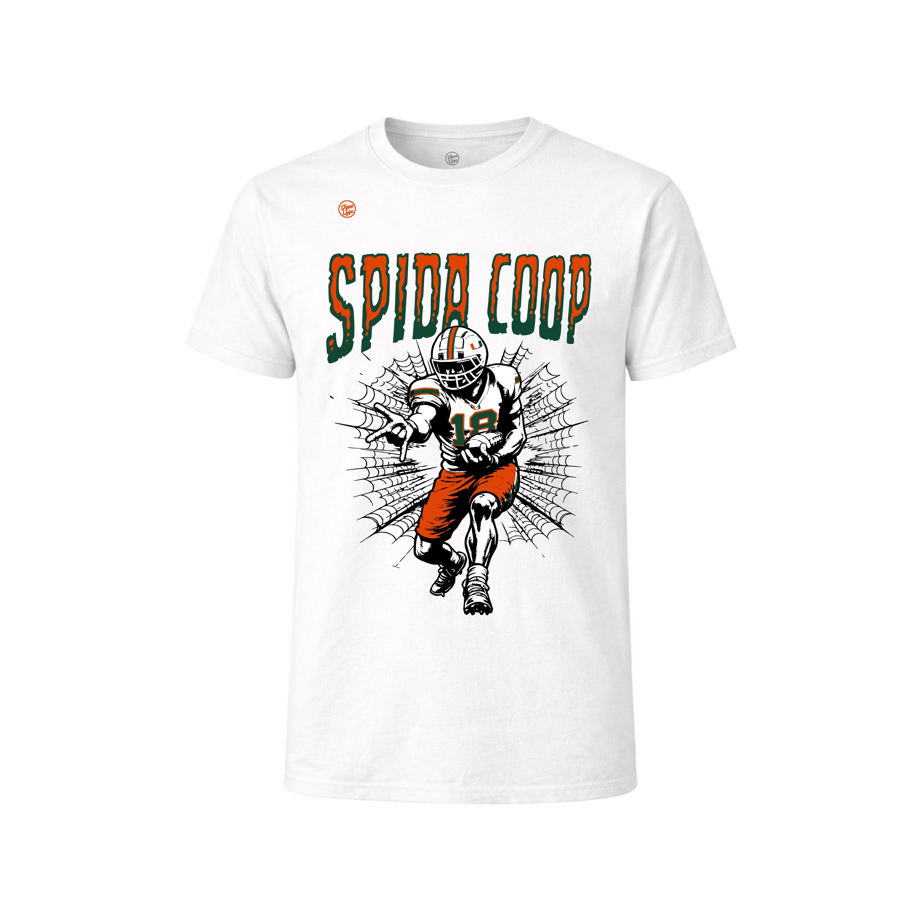 Miami Hurricanes Men's Spider Coop Tee