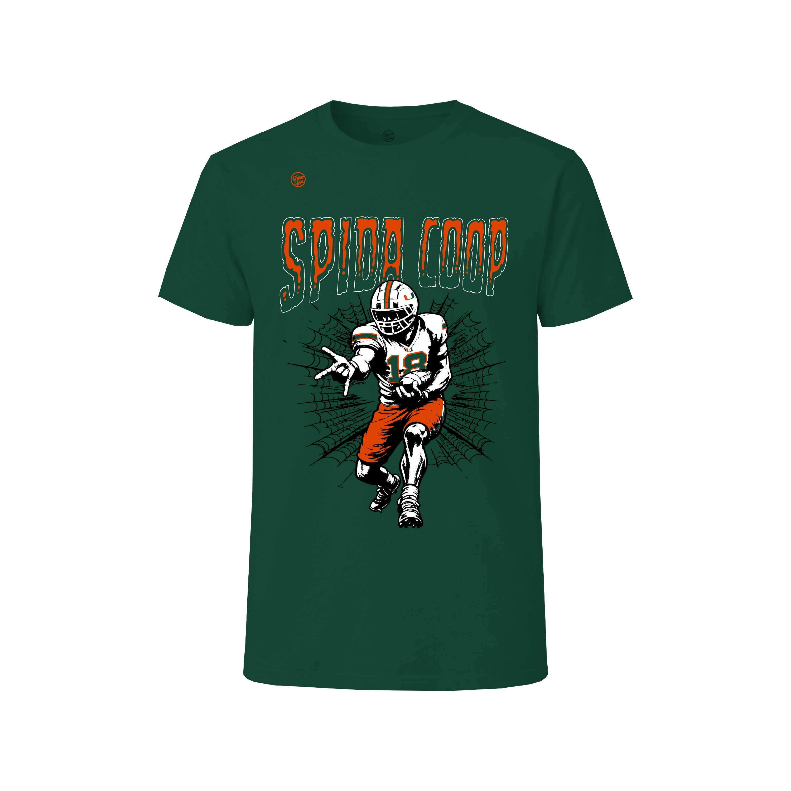 Miami Hurricanes Men's Spider Coop Tee