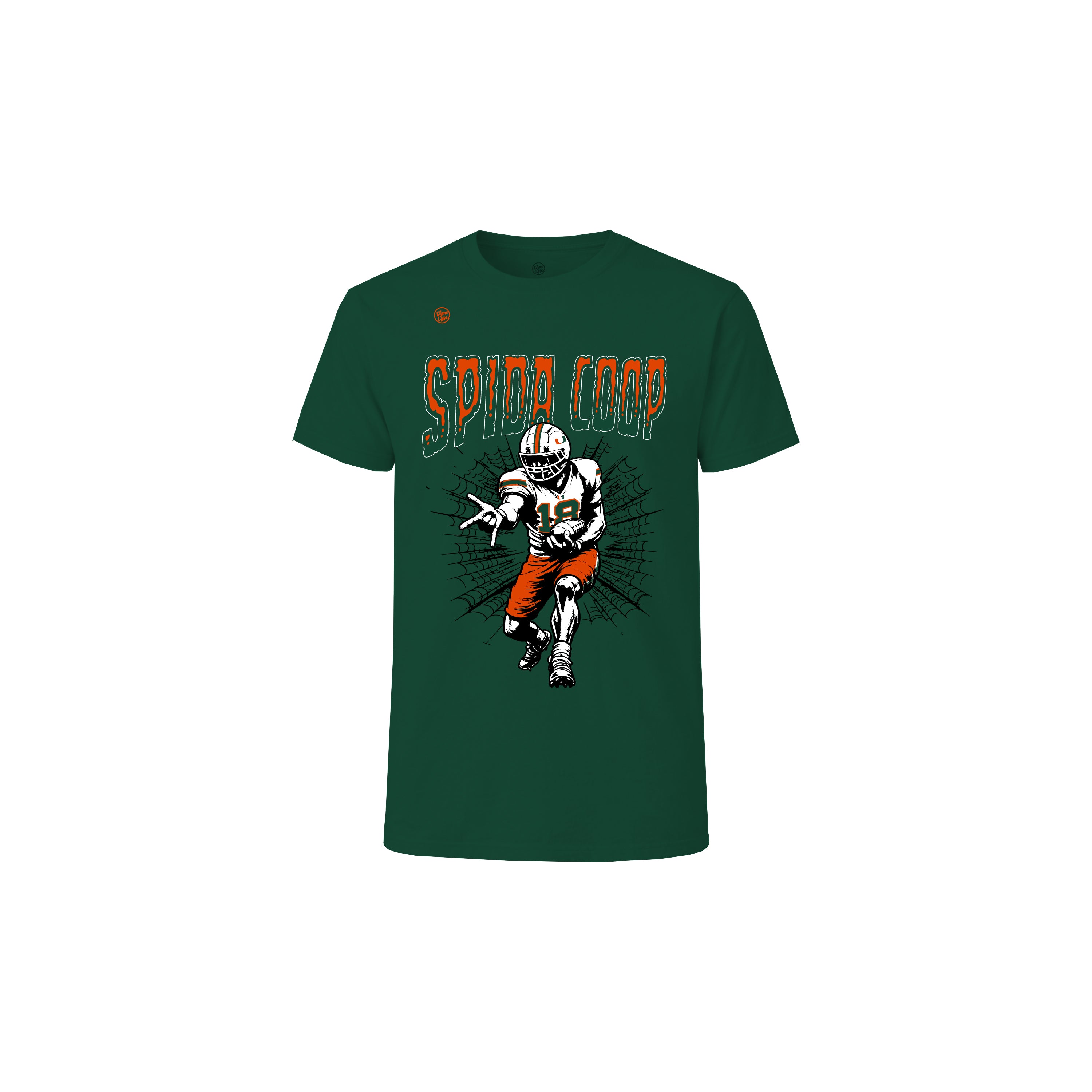 Miami Hurricanes Youth Spider Coop Tee