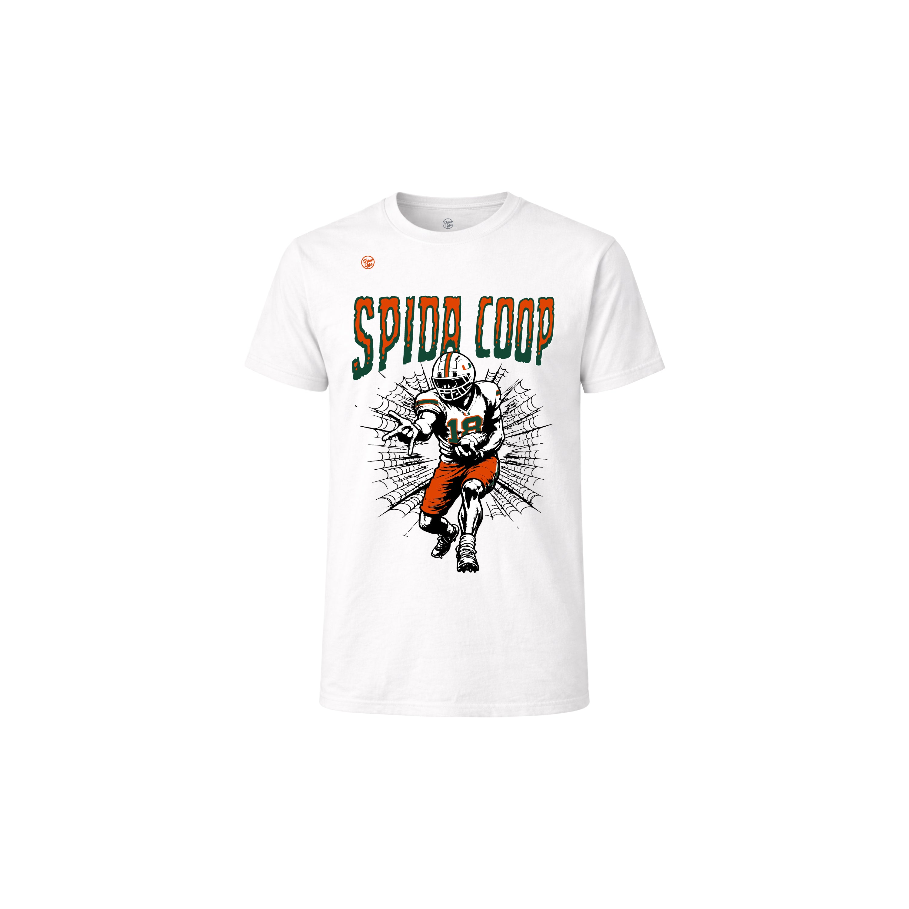 Miami Hurricanes Youth Spider Coop Tee