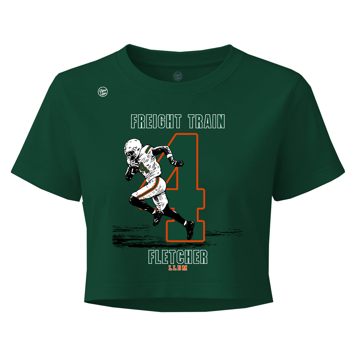 Miami Hurricanes Women's Freight Train Fletcher Crop Top