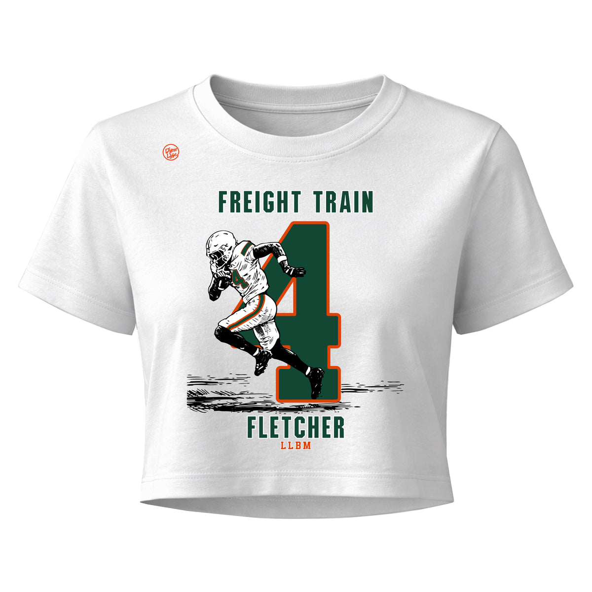Miami Hurricanes Women's Freight Train Fletcher Crop Top