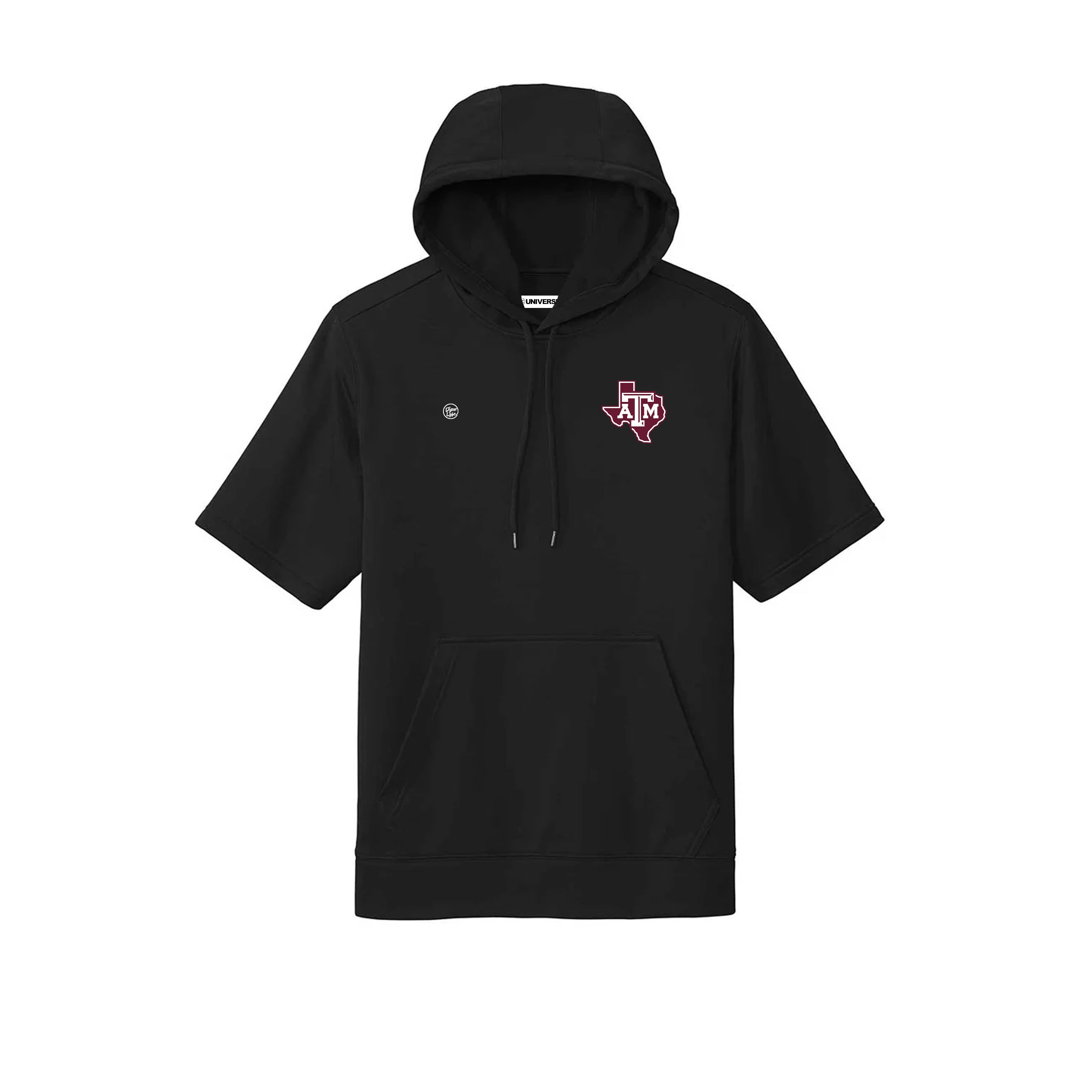 Texas A&M Aggies Men’s Fleece Short Sleeve Hooded Pullover