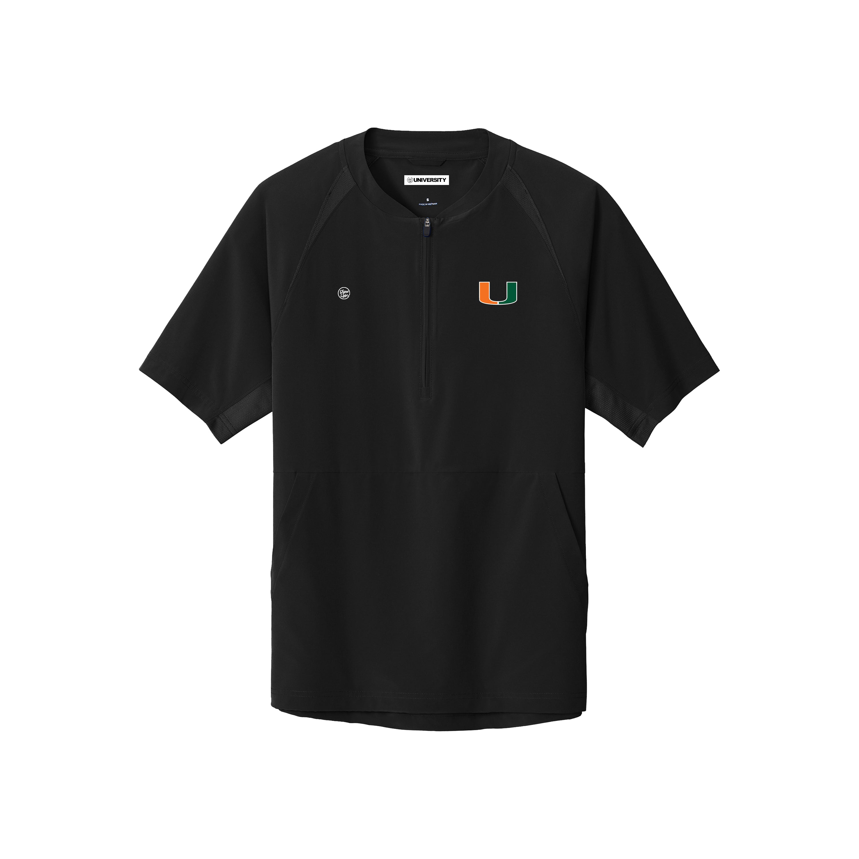 Miami Hurricanes Men’s U Half-Zip Short Sleeve Jacket