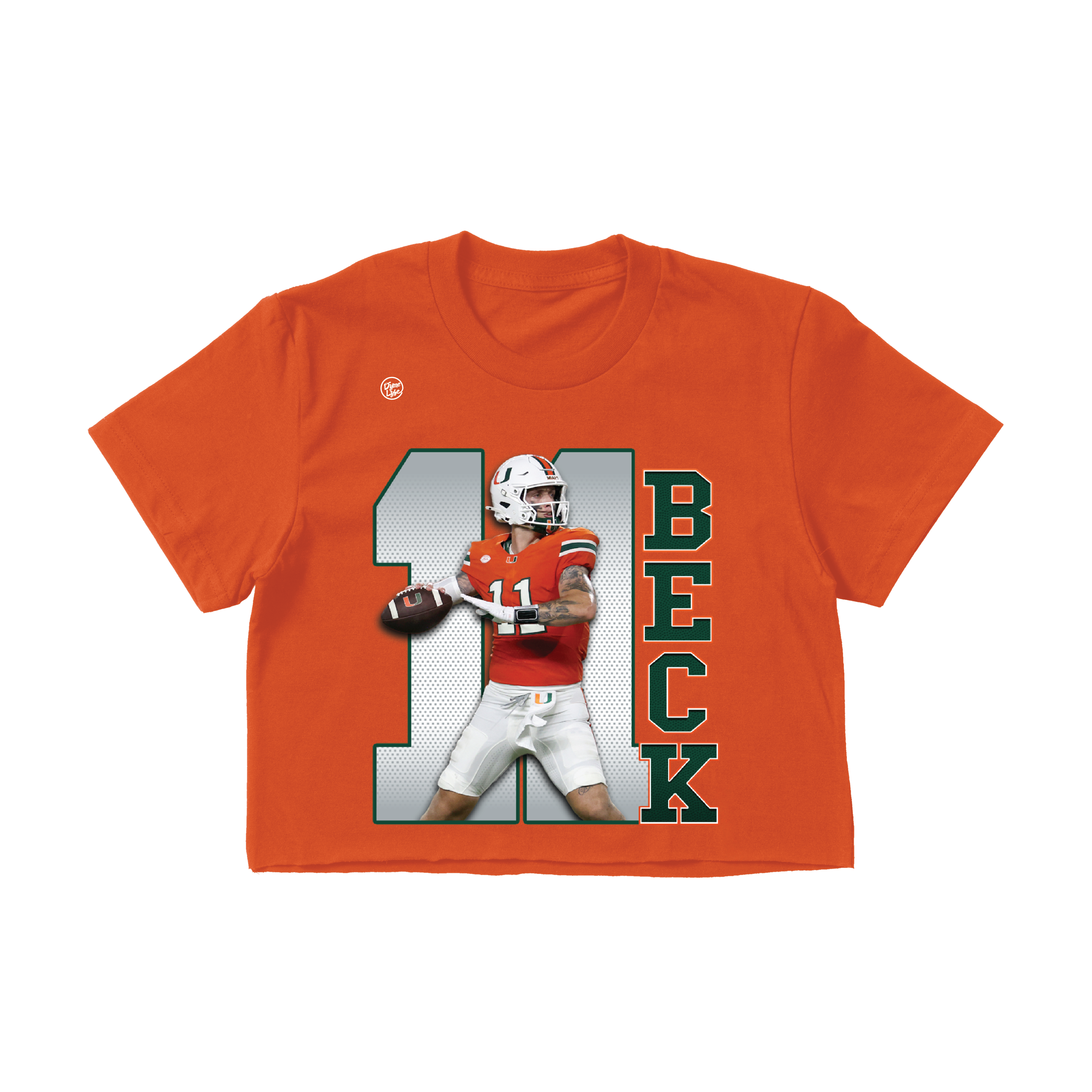 Miami Hurricanes Women's Beck 11 Crop