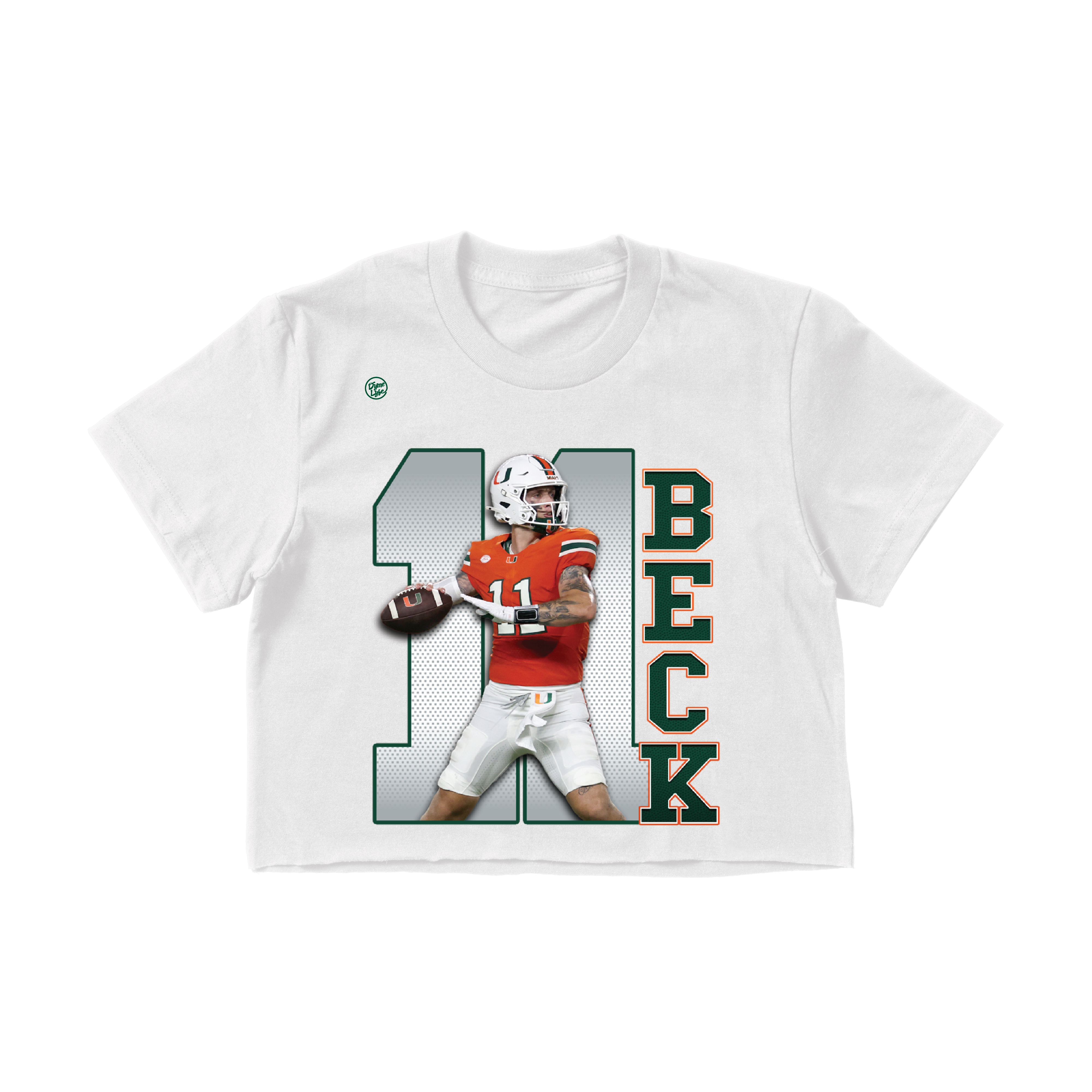 Miami Hurricanes Women's Beck 11 Crop