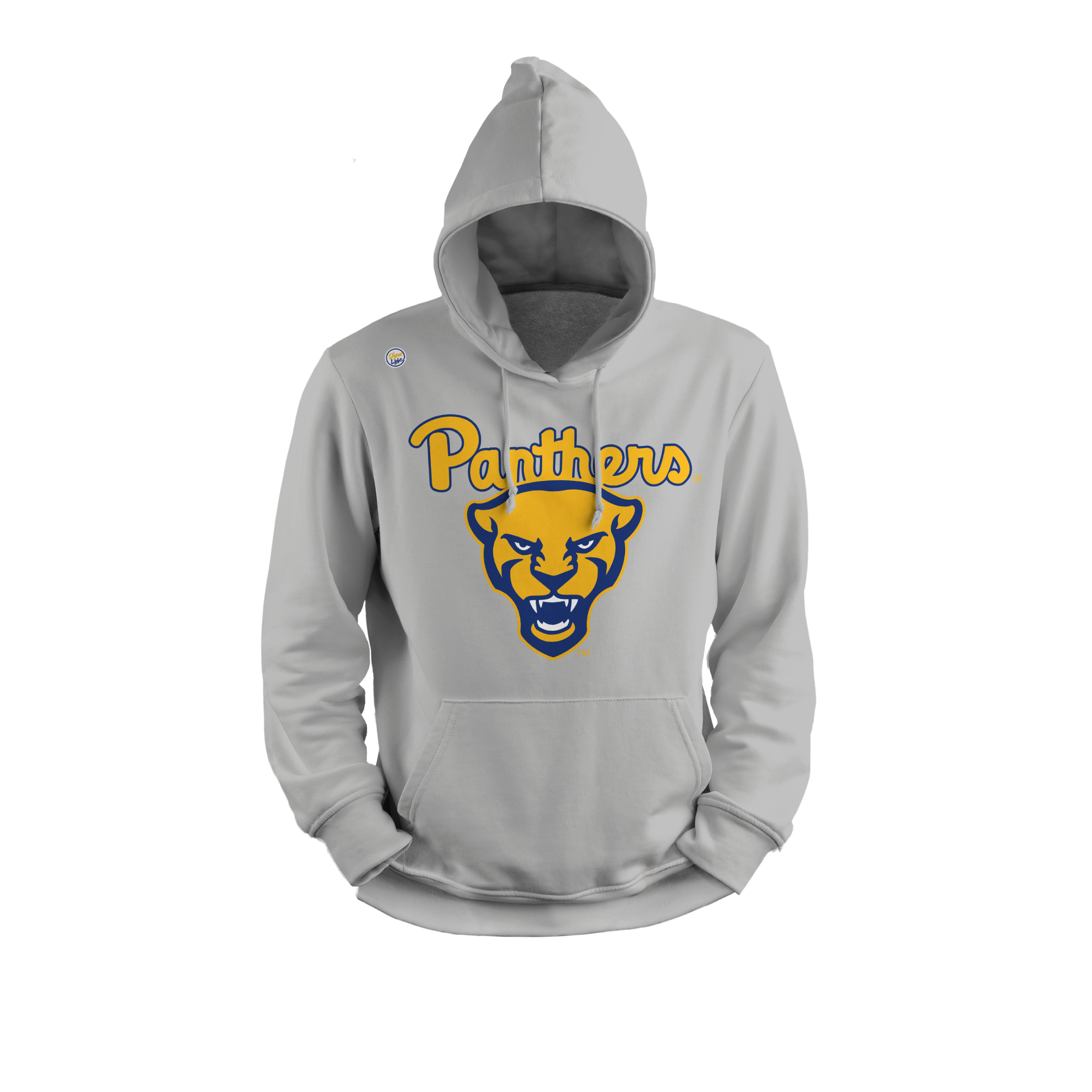 Youth Royal Pitt Panthers Big Logo Pullover Hoodie