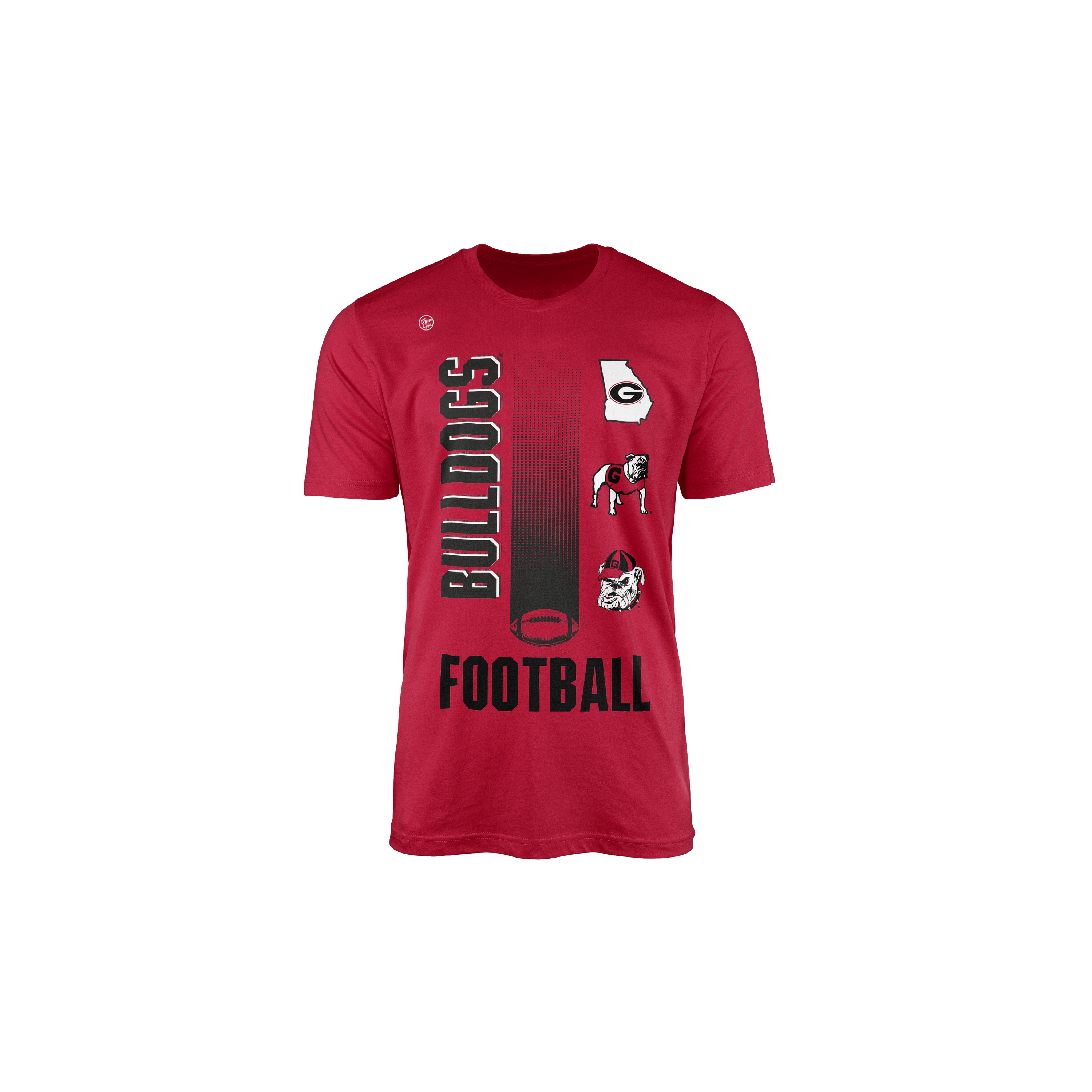 Georgia Bulldogs Youth Football Logo Tee