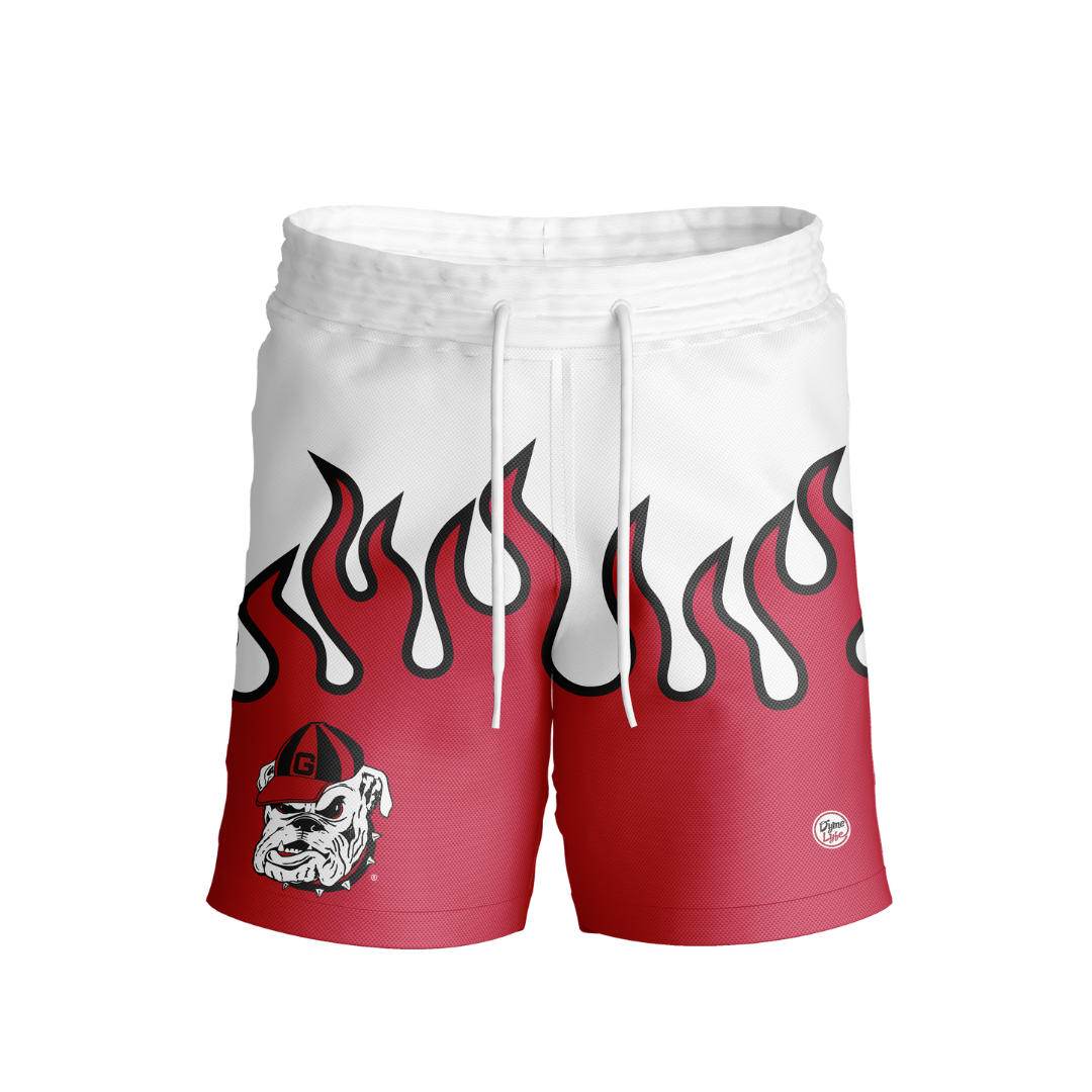 Georgia Bulldogs Men's Flame Shorts