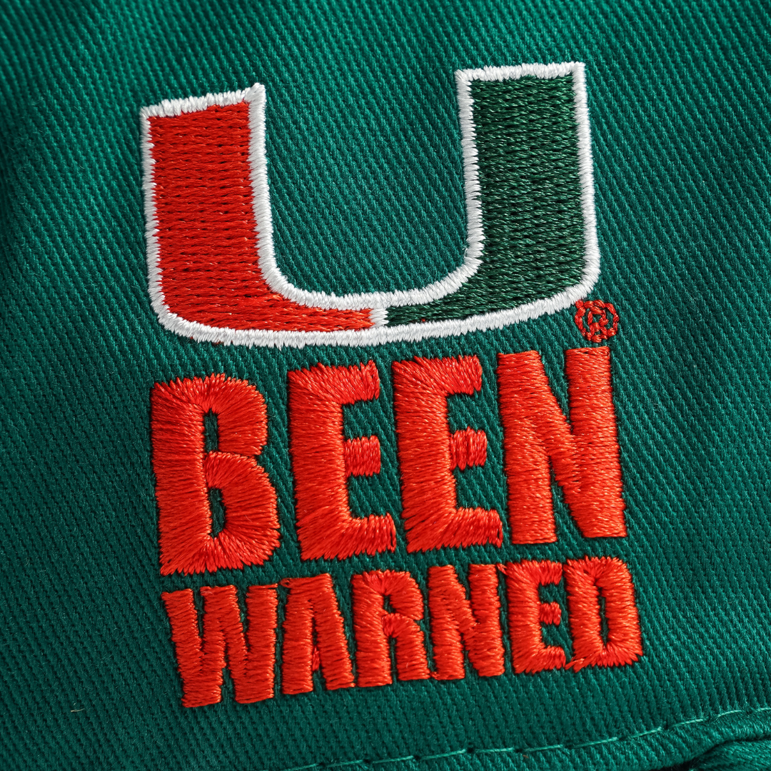 Dyme Lyfe Men's Miami Hurricanes Checkered Adjustable Snapback Hat