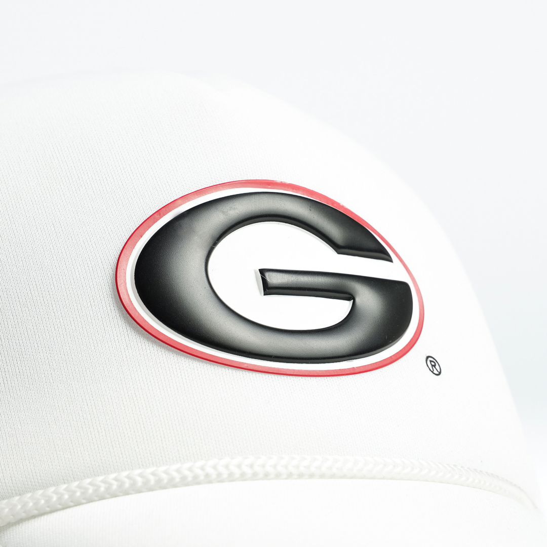 Georgia Bulldogs White Trucker Hat