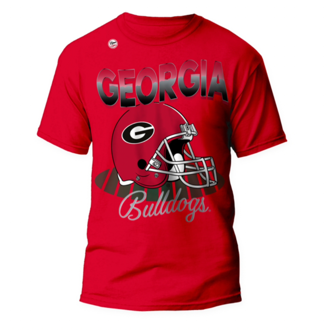 Georgia Bulldogs Men's Red Airbrush Tee